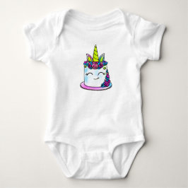Body Para Bebê Bolo de aniversário