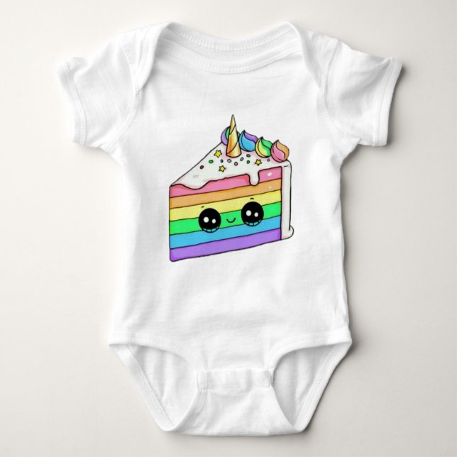 Body Para Bebê Bolo de aniversário T-Shirt Kids' Apron (Frente)