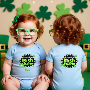 Body Para Bebê Bomba de Encanto Personalizável: Edição Irlandesa