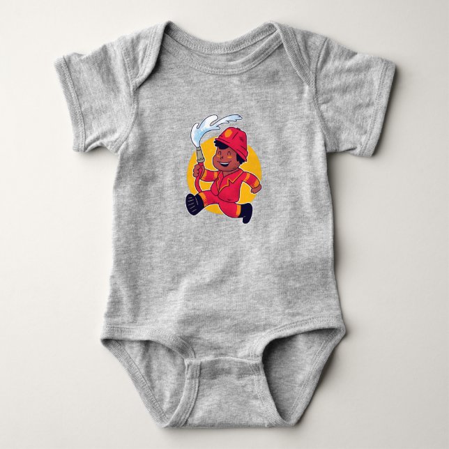 Body Para Bebê Bombeiro Boy (Frente)