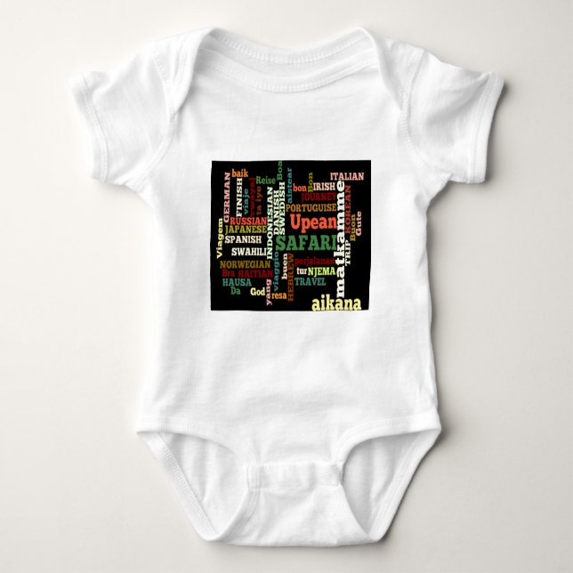 Body Para Bebê Bon Irish Safari Hapanese Voyage (Frente)