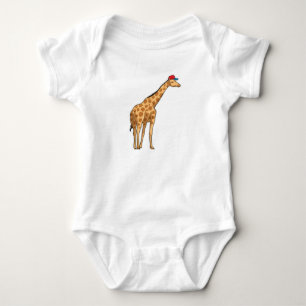 Body Para Bebê Boné Giraffe