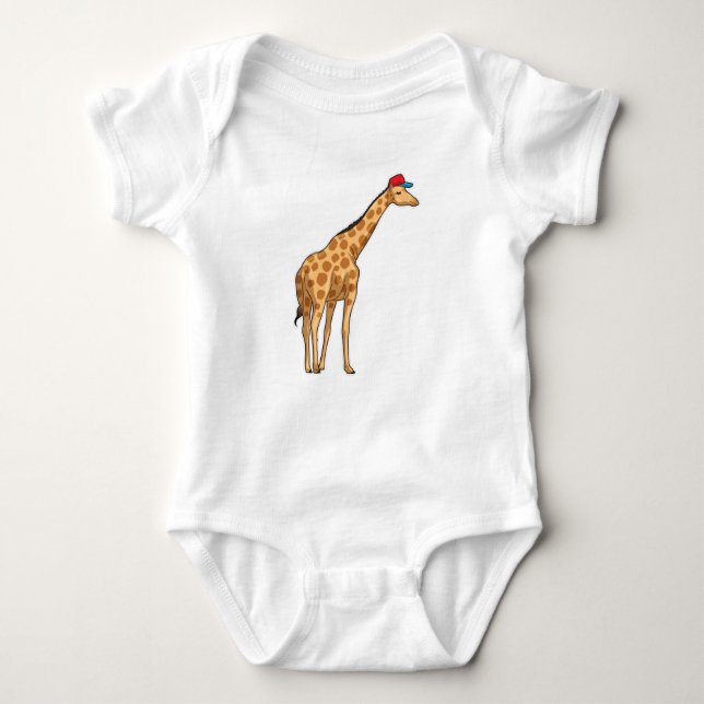 Body Para Bebê Boné Giraffe (Frente)