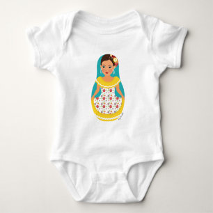 Body Para Bebê Boneca Matryoshka Dançarina Venezuelana