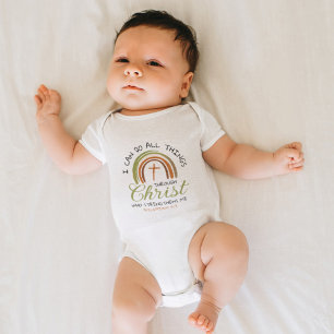 Body Para Bebê Bonita Bíblia Boho Verse Christian