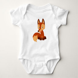 Body Para Bebê Bonita Cunha Cartoon Fox Baby Bodyfit