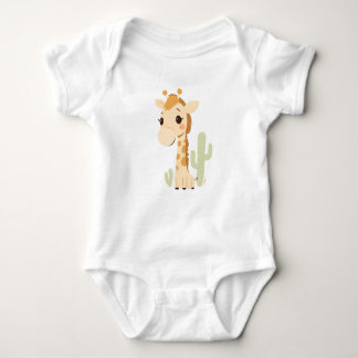 Body Para Bebê Bonita Girafa Baby Jersey Bodycase