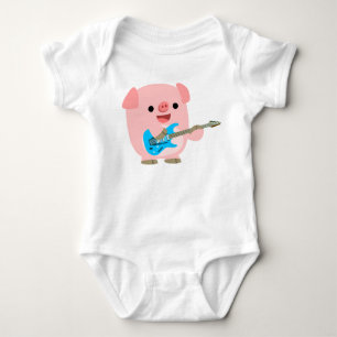 Body Para Bebê Bonita Rocha Cartoon Pig Baby Clothing