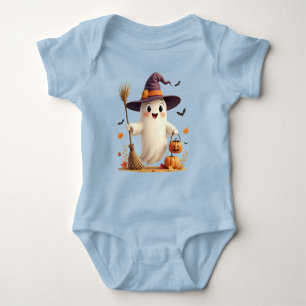 Body Para Bebê Bonita Testemunha Fantasma Halloween Bebê Roupa