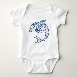 Body Para Bebê Bonitão Dolphin Baby
