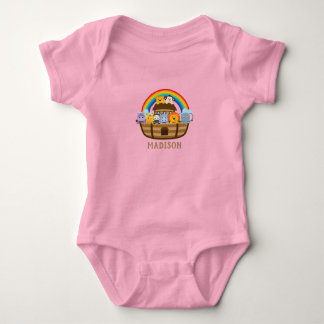 Body Para Bebê Bonitinha de Arca de Noé Cute Personalizada