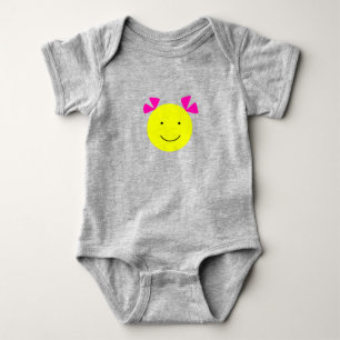 Body Para Bebê Bonitinha sorridente