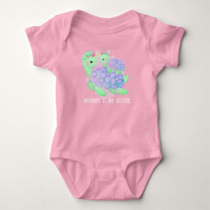 Body Para Bebê bonitinho adicionar texto Mamãe tartaruga