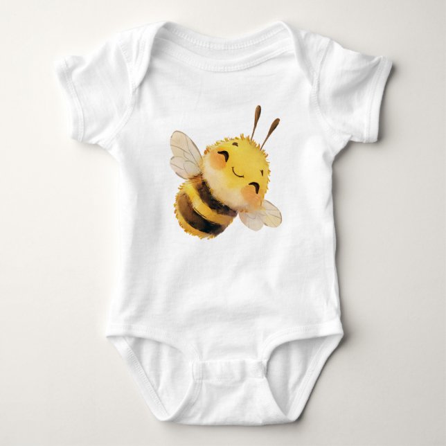Body Para Bebê Bonitinho De Bee (Frente)