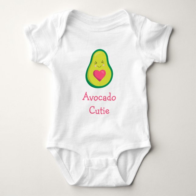 Body Para Bebê Bonito Avocado Cutie (Frente)