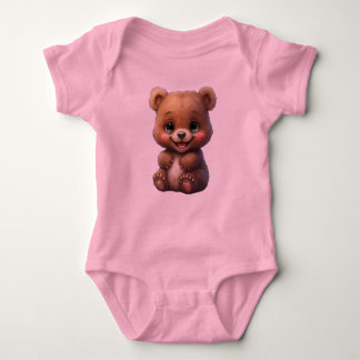 Body Para Bebê Bonito biquinho de Urso para Menina