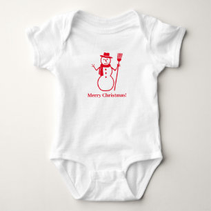 Body Para Bebê Bonito bonitão branco de neve, Natal personalizad