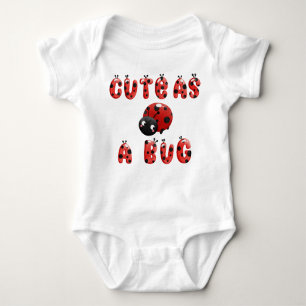 Body Para Bebê Bonito como Inseto Lady Bug Baby Bodydress
