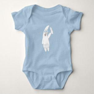 Body Para Bebê Bonito Cone de Sorvete Patrick - Desenho De Lápis