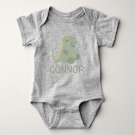Body Para Bebê Bonito Dinossauro Personalizado, Bebê-Roupa