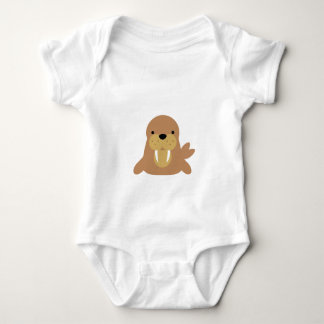 Body Para Bebê Bonito Gift de Cartoon Walrus