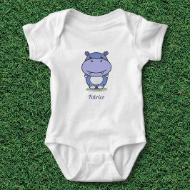 Body Para Bebê Bonito Hippo Baby Bodyfit
