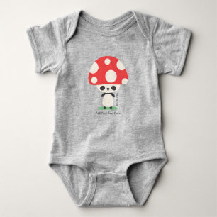 Body Para Bebê Bonito Kawaii Japonês Kinoko Mushroom Panda 