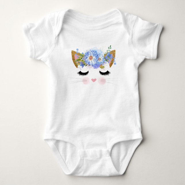 Body Para Bebê Bonito Kitten Baby Tutu Bodô (Frente)