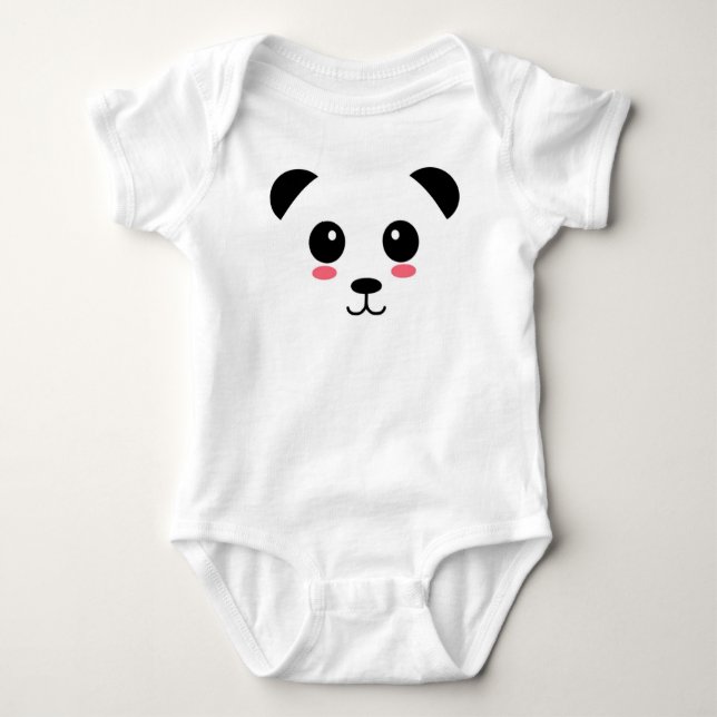 Body Para Bebê Bonito Panda (Frente)