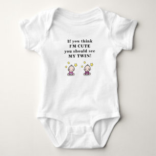 Body Para Bebê Bonito presente para gêmeos bebês, vestuário pa