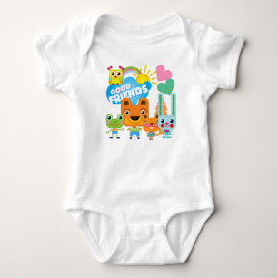 Body Para Bebê Bons Amigos Animais