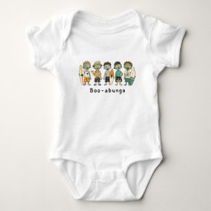 Body Para Bebê Boo-abunga   Bebê Surfista Zumbi de Halloween Fofo