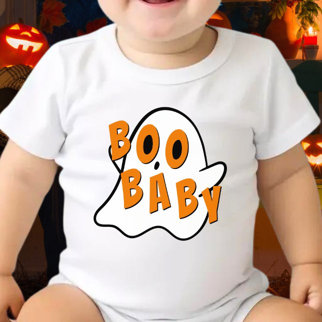 Body Para Bebê Boo Bebês Crianças Fantasmas Brancos (boo baby ghost Halloween bodysuit)