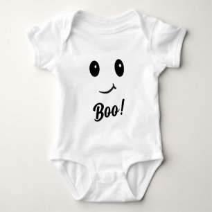 Body Para Bebê Boo! Figurino do Fantasma do Bebê Confortável