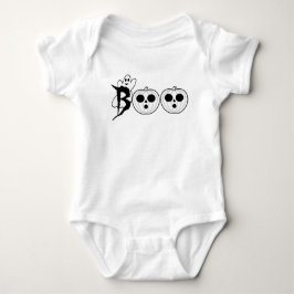 Body Para Bebê BOO! Halloween Ghost T-Shirt