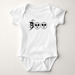 Body Para Bebê BOO! Halloween Ghost T-Shirt