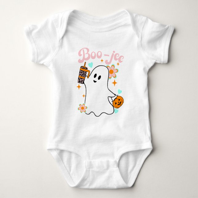 Body Para Bebê Boo-Jee | Retro Ghost (Frente)