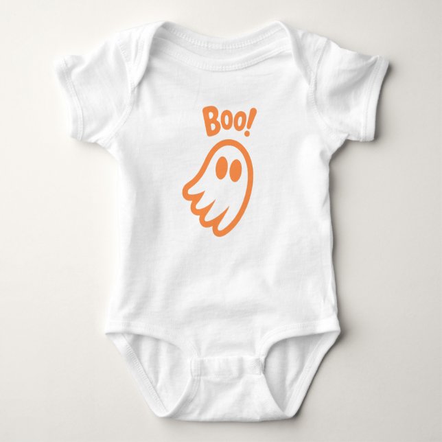 Body Para Bebê Boo! - Kids Halloween design (Frente)