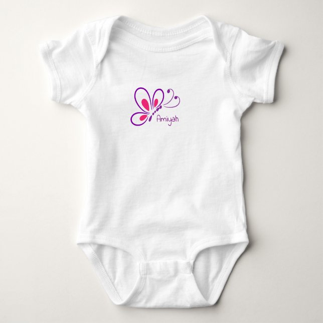 Body Para Bebê Borboleta (Frente)