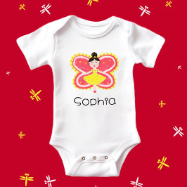 Body Para Bebê Borboleta