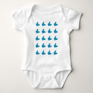 Body Para Bebê Borboleta Azul