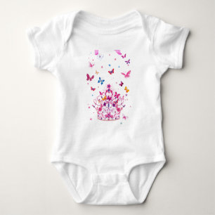 Body Para Bebê Borboleta Infinita Adorável