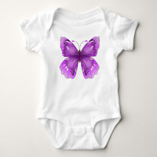 Body Para Bebê Borboleta Roxa