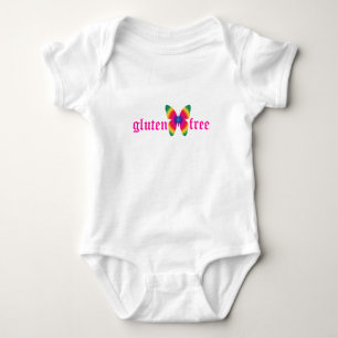 Body Para Bebê borboleta sem glúten (multi)