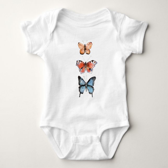 Body Para Bebê Borboletas (Frente)
