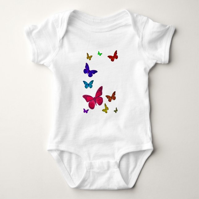 Body Para Bebê Borboletas dançantes (Frente)