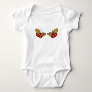 Body Para Bebê Borboletas Laranja Aquarela Bebê Roupa