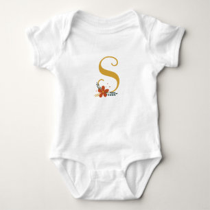 Body Para Bebê Bordado elegante "S"
