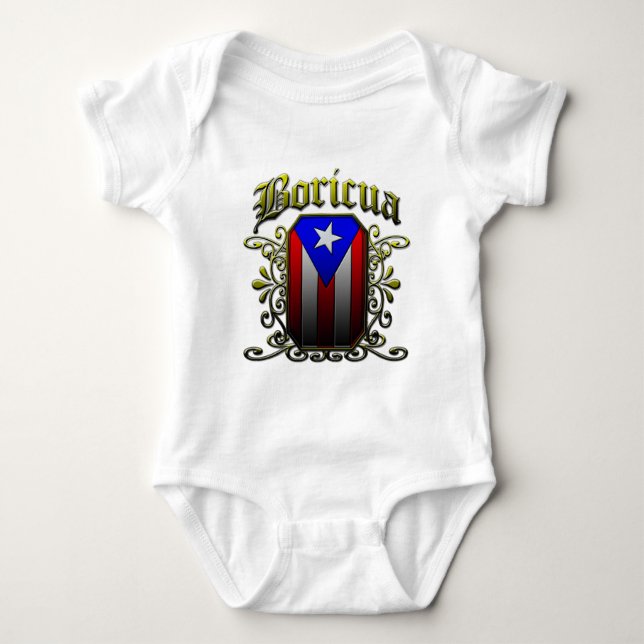 Body Para Bebê Boricua (Frente)