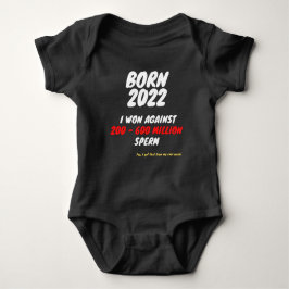 Body Para Bebê Born 2022 - I AM A WINNER Baby Strampler